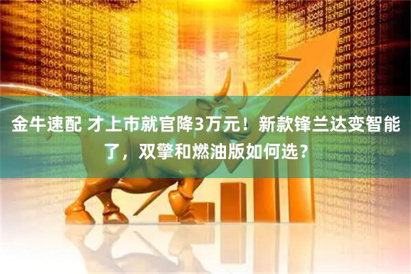 金牛速配 才上市就官降3万元！新款锋兰达变智能了，双擎和燃油版如何选？